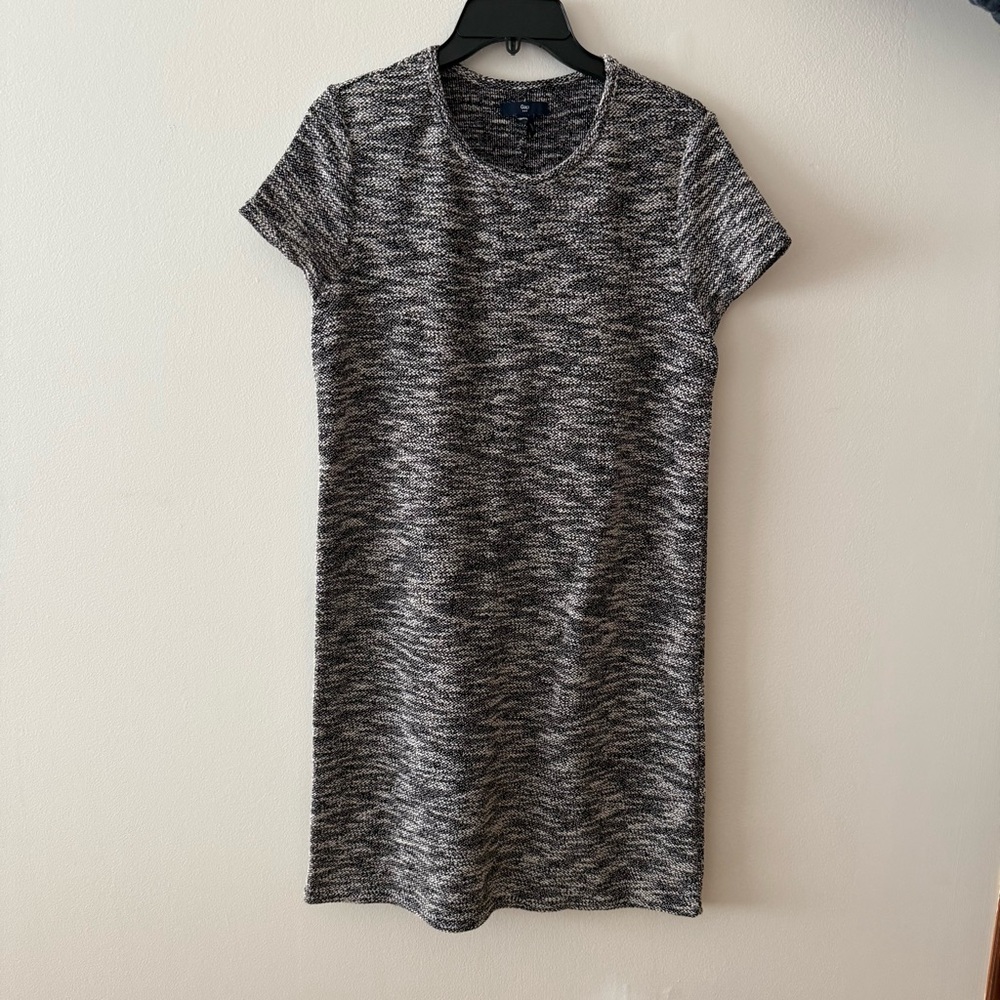 Women's Black and Gray Knit Dress